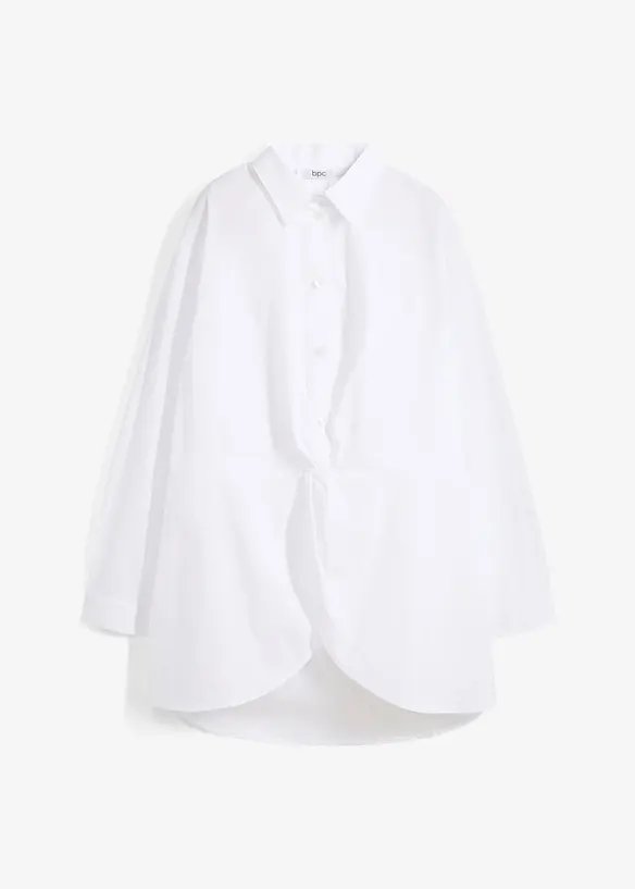 Camicetta asimmetrica in puro cotone, bonprix