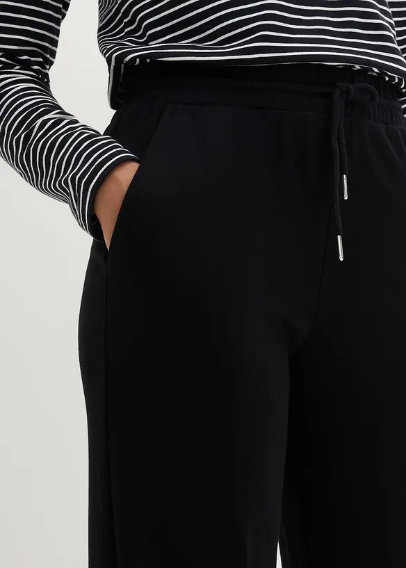 Pantaloni larghi in misto viscosa, bonprix