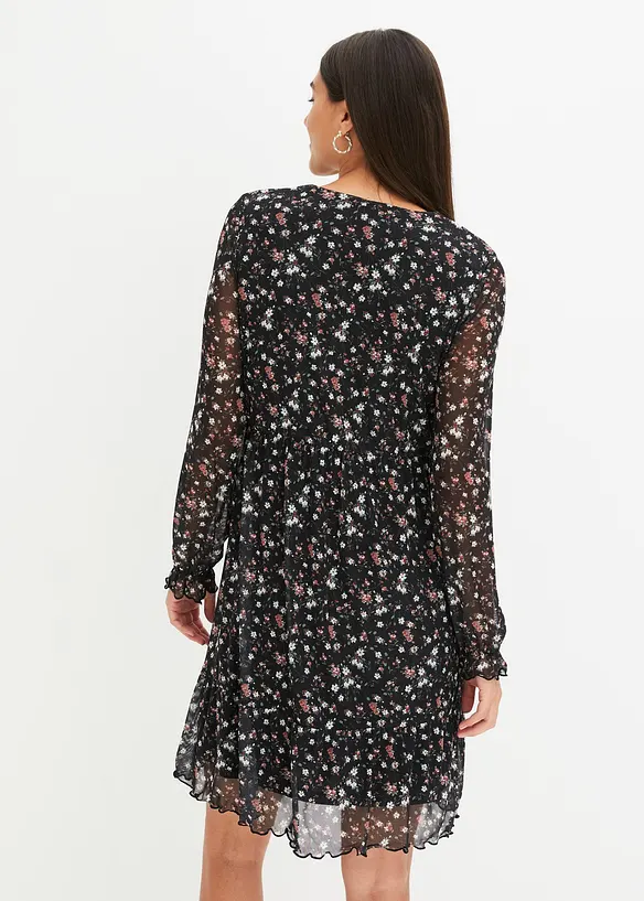 Abito di jersey in mesh, bonprix