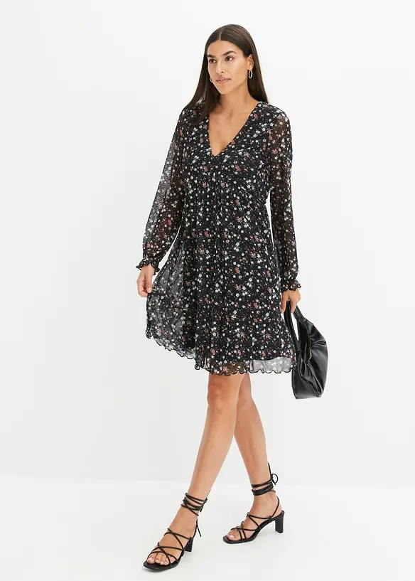 Abito di jersey in mesh, bonprix
