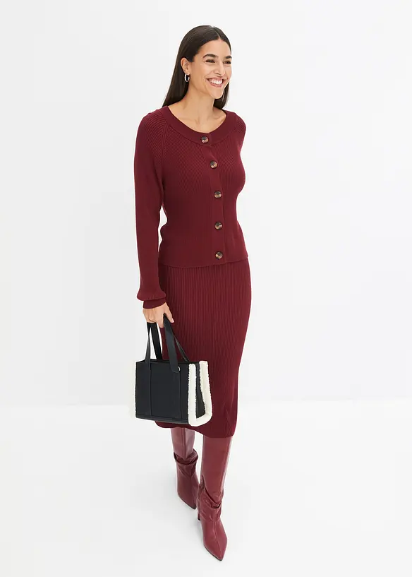 Cardigan a coste, bonprix