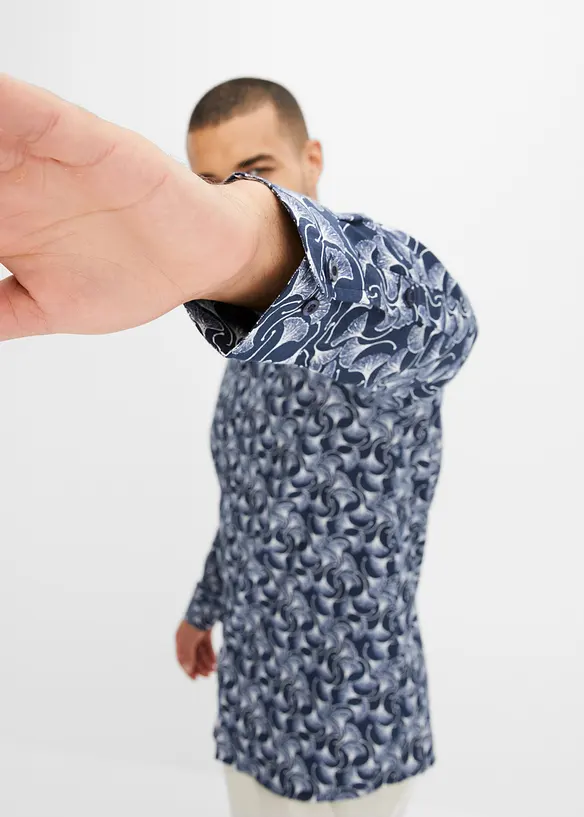 Camicia a maniche lunghe in fantasia, bonprix