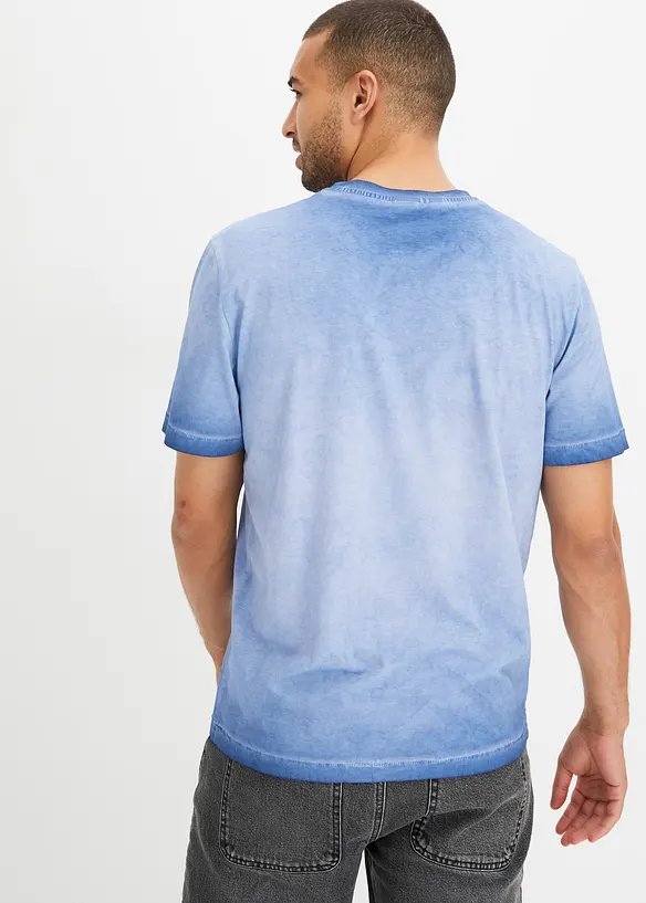 T-shirt in cotone biologico con effetto lavato, bonprix