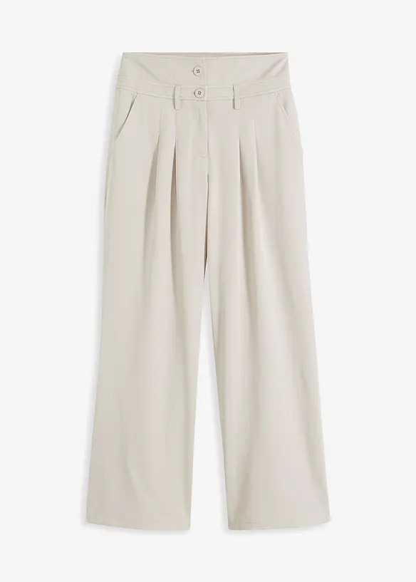 Pantaloni svasati, a vita alta, bonprix
