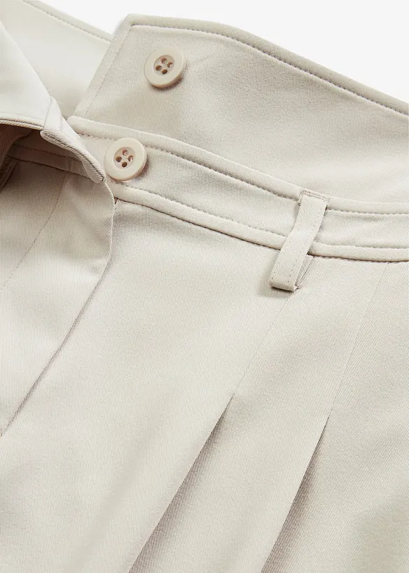 Pantaloni svasati, a vita alta, bonprix