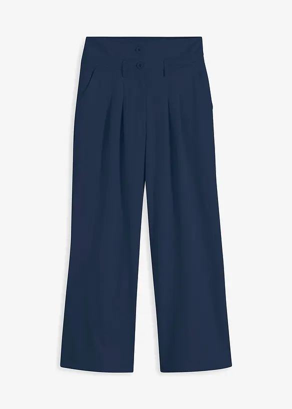 Pantaloni svasati, a vita alta, bonprix