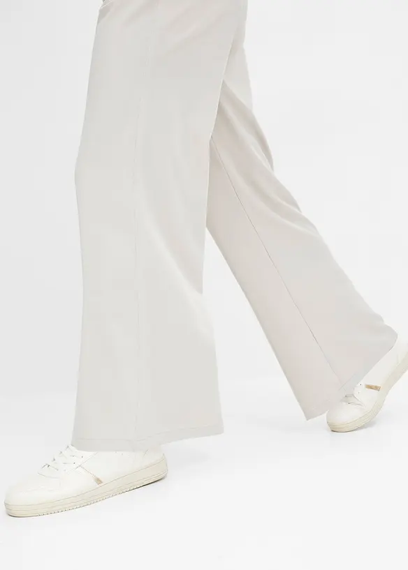 Pantaloni svasati, a vita alta, bonprix