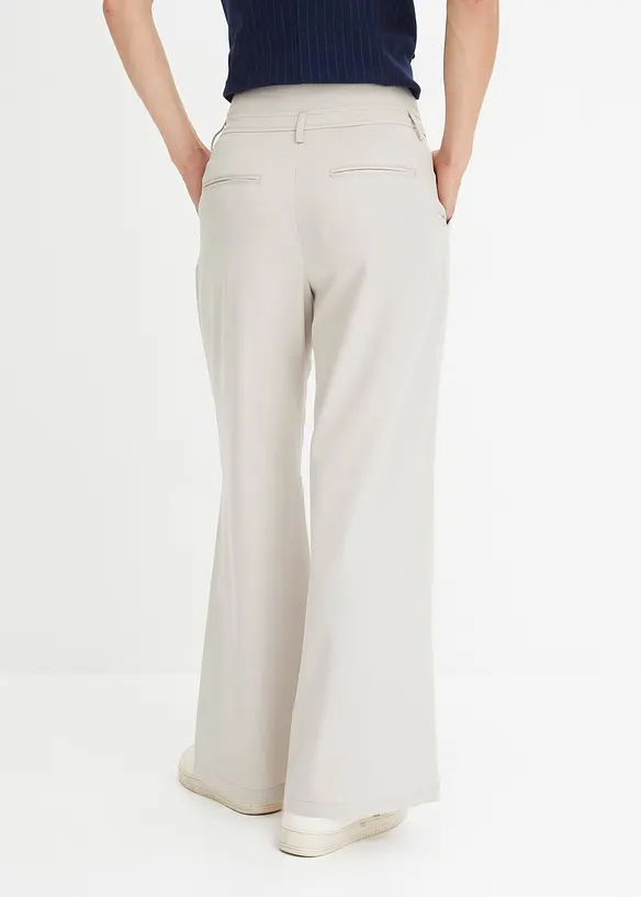 Pantaloni svasati, a vita alta, bonprix