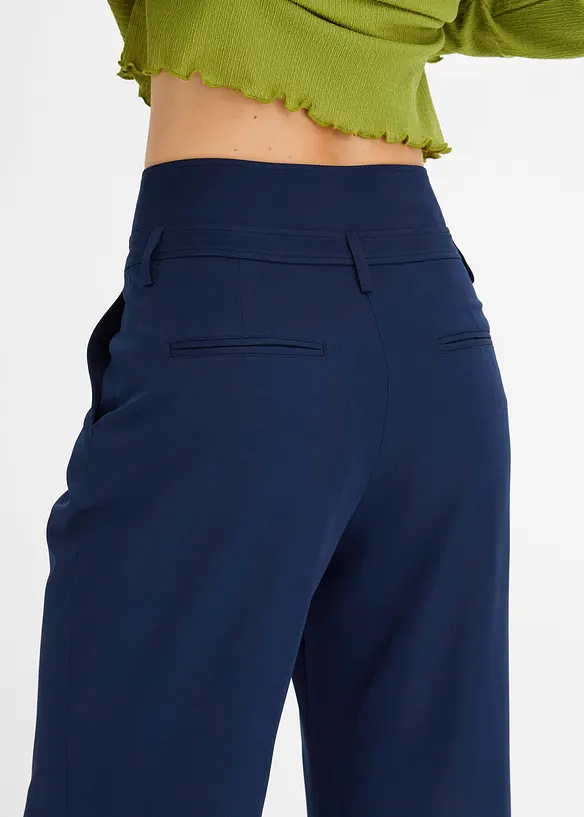 Pantaloni svasati, a vita alta, bonprix