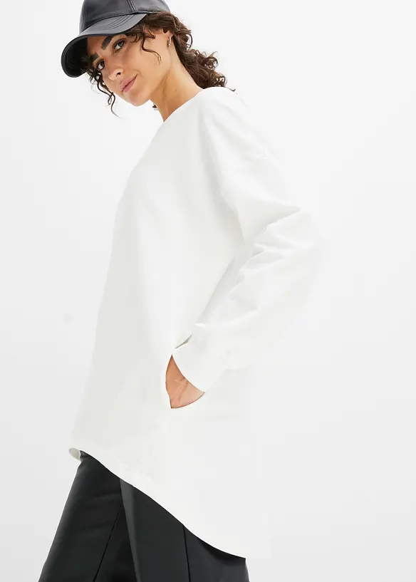 Felpa oversize in puro cotone, bonprix