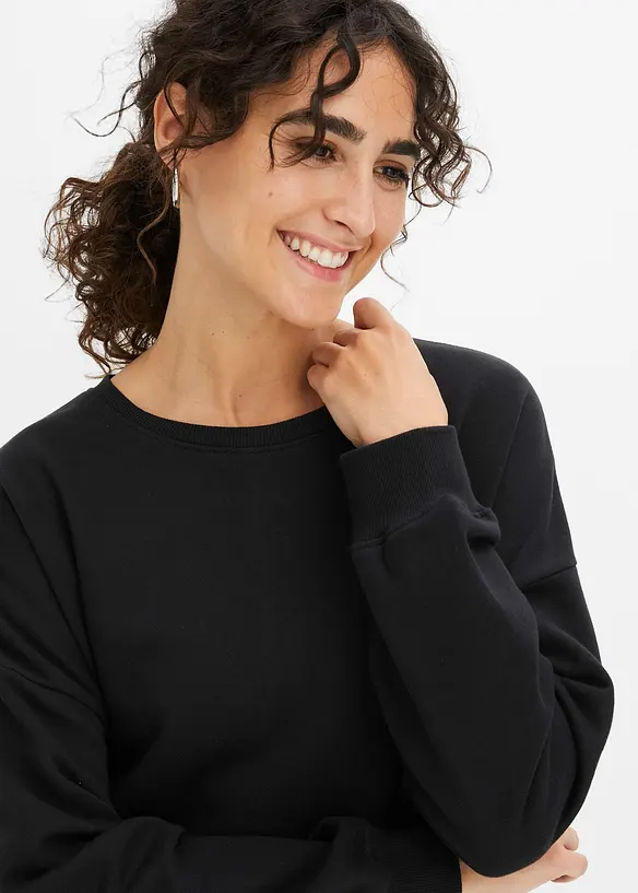 Felpa oversize in puro cotone, bonprix