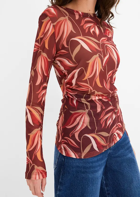Maglia a maniche lunghe in mesh, bonprix