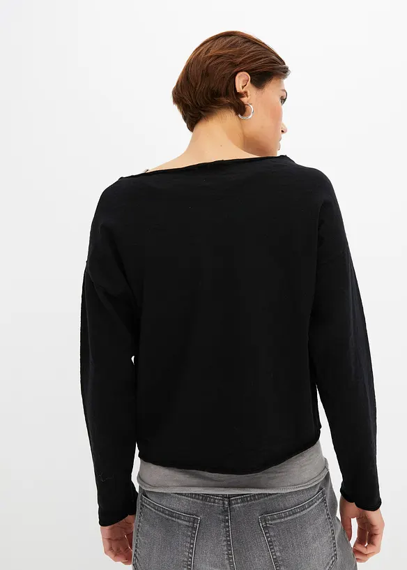 Maglione e top in puro cotone (set 2 pezzi), bonprix