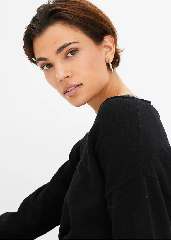 Maglione e top in puro cotone (set 2 pezzi), bonprix