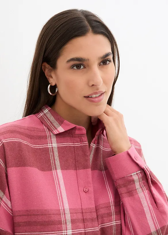 Camicia in flanella di puro cotone, bonprix