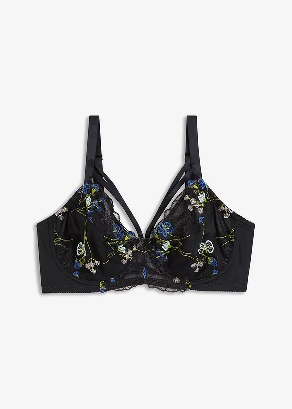 Reggiseno minimizer con ferretto e ricami, bonprix