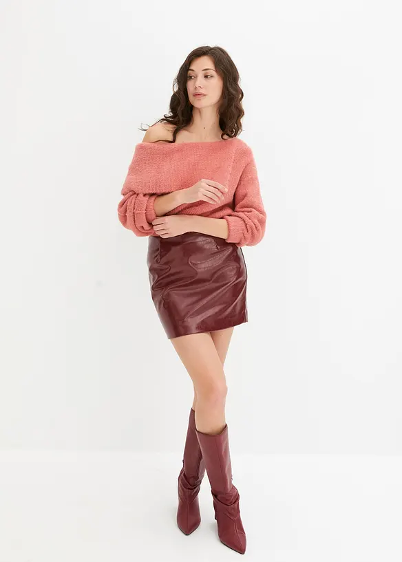 Maglione asimmetrico con spalle scoperte, bonprix