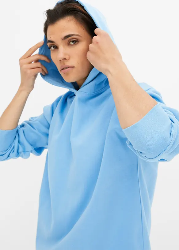 Felpa con cappuccio in puro cotone, bonprix