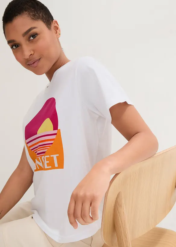 T-shirt in puro cotone biologico, bonprix