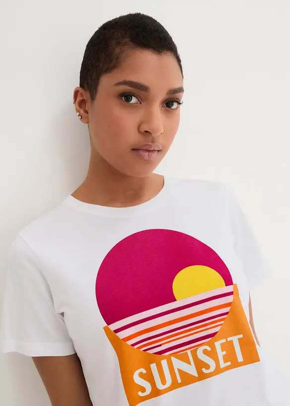 T-shirt in puro cotone biologico, bonprix