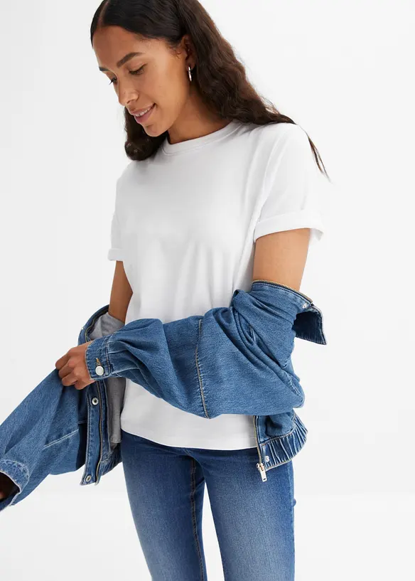 T-shirt in puro cotone biologico pesante, bonprix