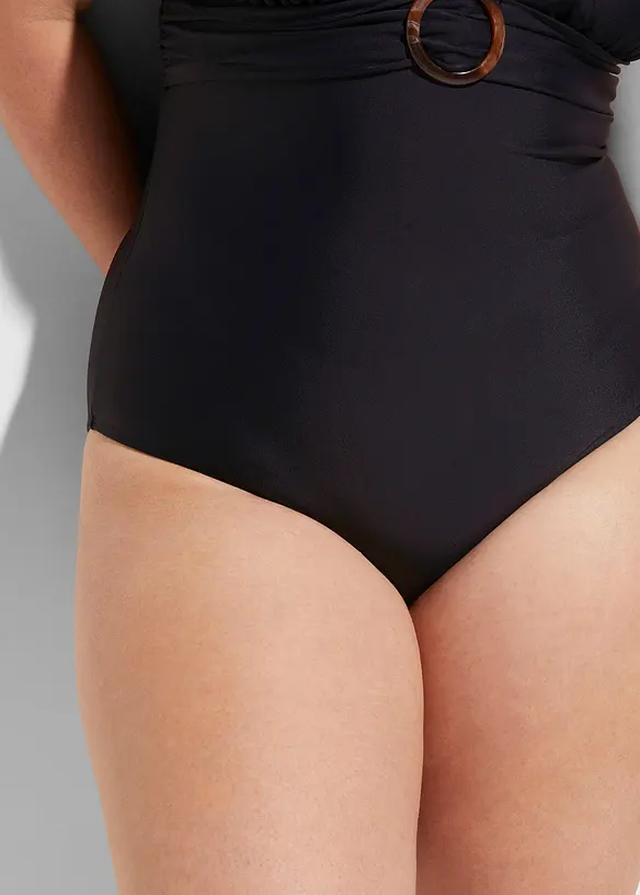 Costume intero con scollatura a V ed effetto modellante leggero, bonprix