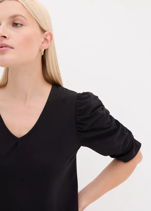 Maglia con maniche a sbuffo, bonprix