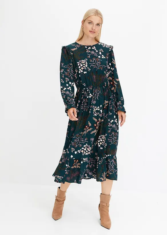 Abito midi in pura viscosa, bonprix