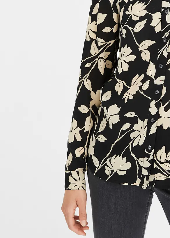 Camicetta in chiffon fantasia, bonprix