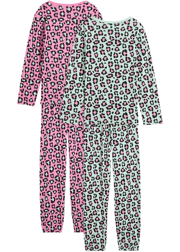 Pigiama con cotone biologico (pacco da 2), bonprix