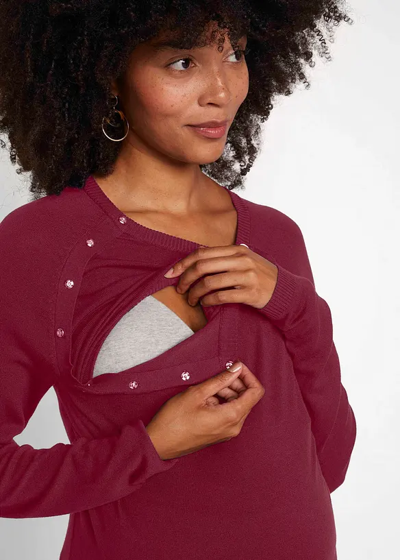 Maglione prémaman / da allattamento 2 in 1 in filato fine, bonprix