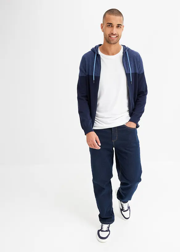 Jeans termici classic fit con fodera calda in pile, straight, bonprix