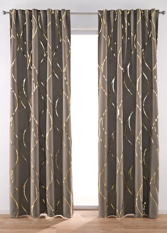 Tenda semioscurante in fantasia lucida (pacco da 1), bonprix