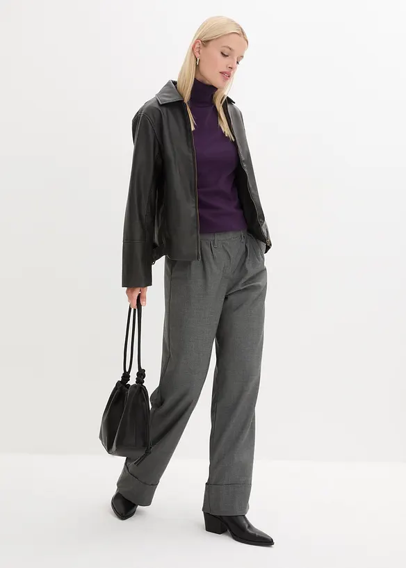 Maglia dolcevita a maniche corte, bonprix