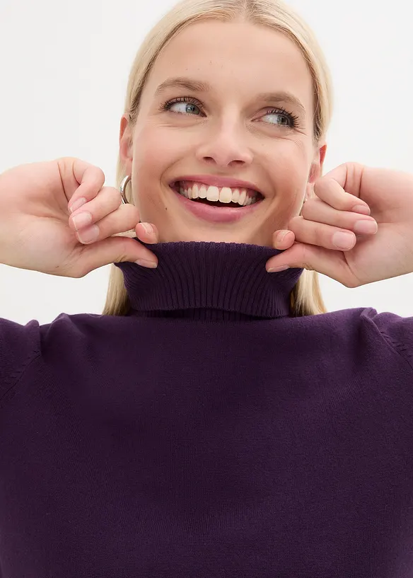 Maglia dolcevita a maniche corte, bonprix