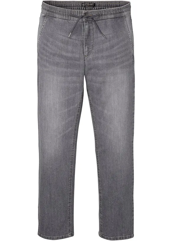 Jeans leggeri elasticizzati con elastico in vita regular fit, straight, bonprix