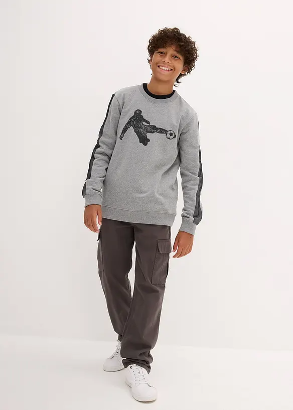 Felpa in morbido misto cotone, bonprix