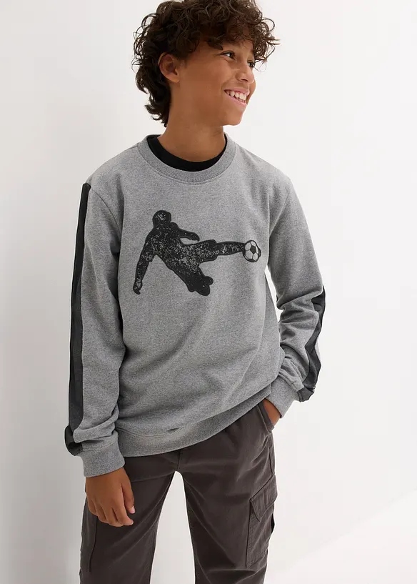Felpa in morbido misto cotone, bonprix