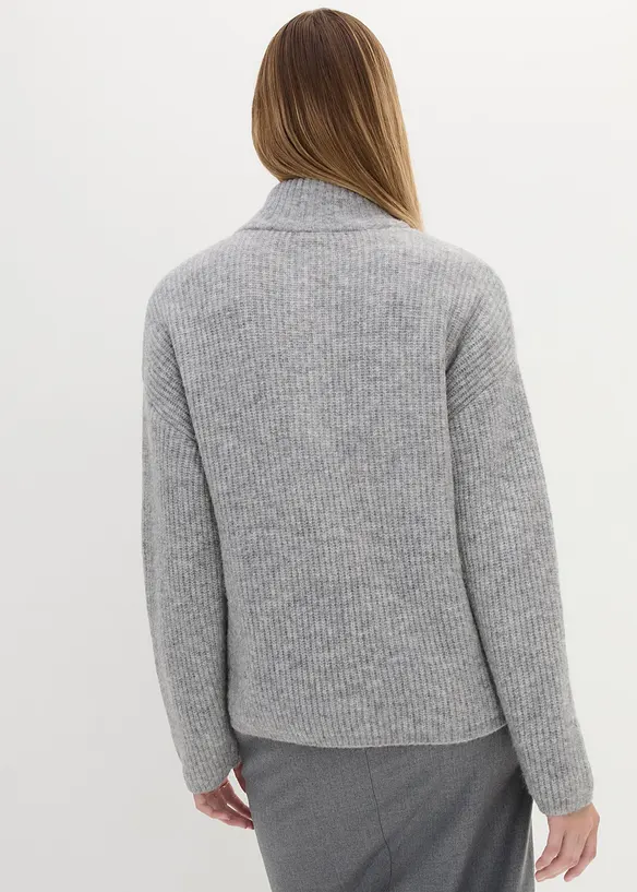 Maglione oversize con lana di alpaca, bonprix