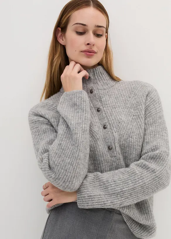 Maglione oversize con lana di alpaca, bonprix
