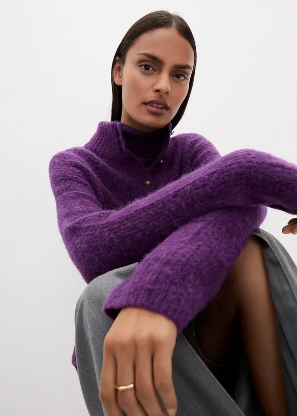 Maglione oversize con lana di alpaca, bonprix