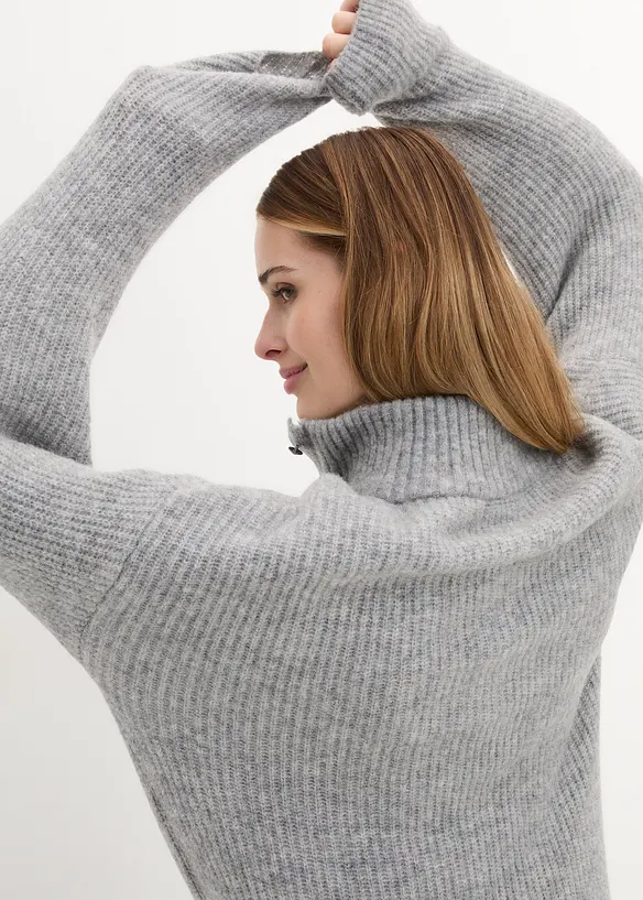 Maglione oversize con lana di alpaca, bonprix