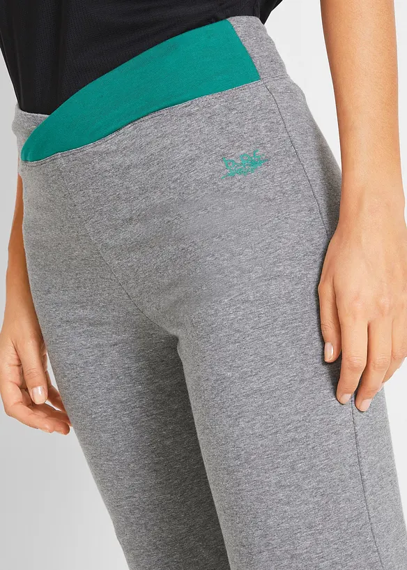 Pantaloni sportivi in cotone, bootcut (pacco da 2), bonprix