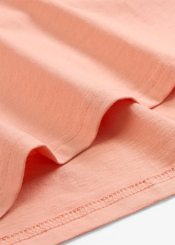 Maglia lunga e larga con scollo a V e maniche corte (pacco da 5), bonprix