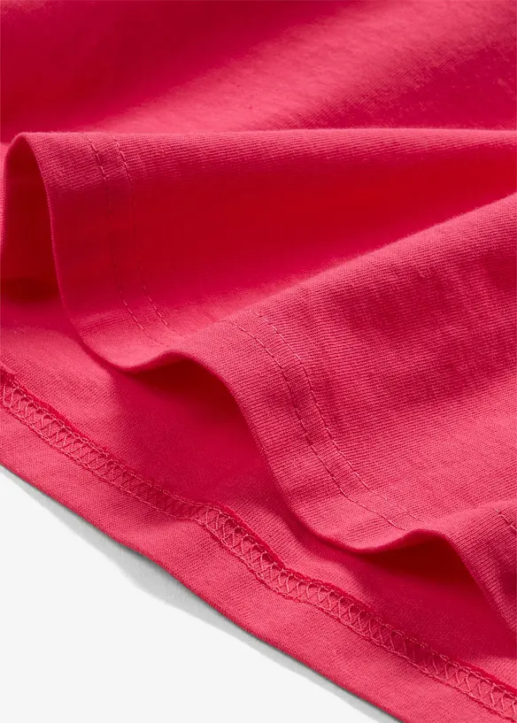 Maglia lunga e larga con scollo a V e maniche corte (pacco da 5), bonprix