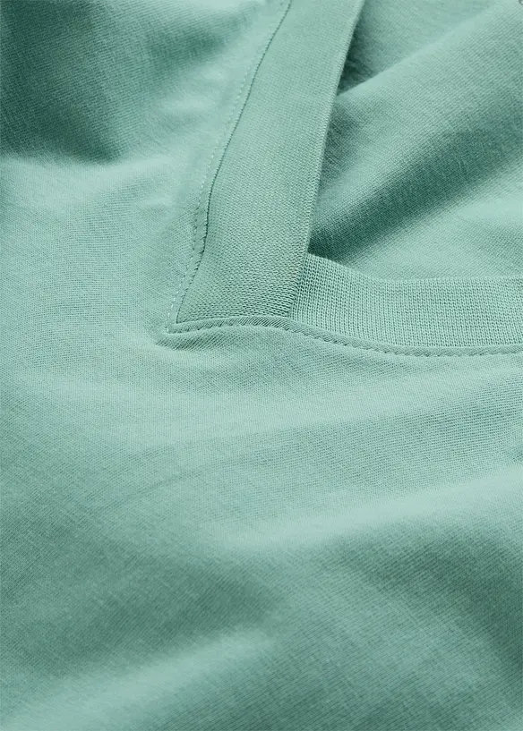 Maglia lunga e larga con scollo a V e maniche corte (pacco da 5), bonprix