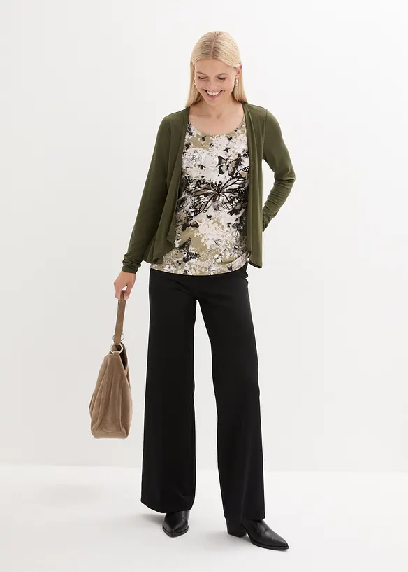 Pantaloni larghi con cinta comoda, bonprix