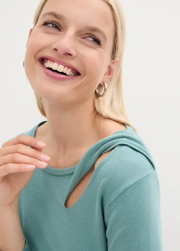 Maglione in filato fine misto viscosa, bonprix