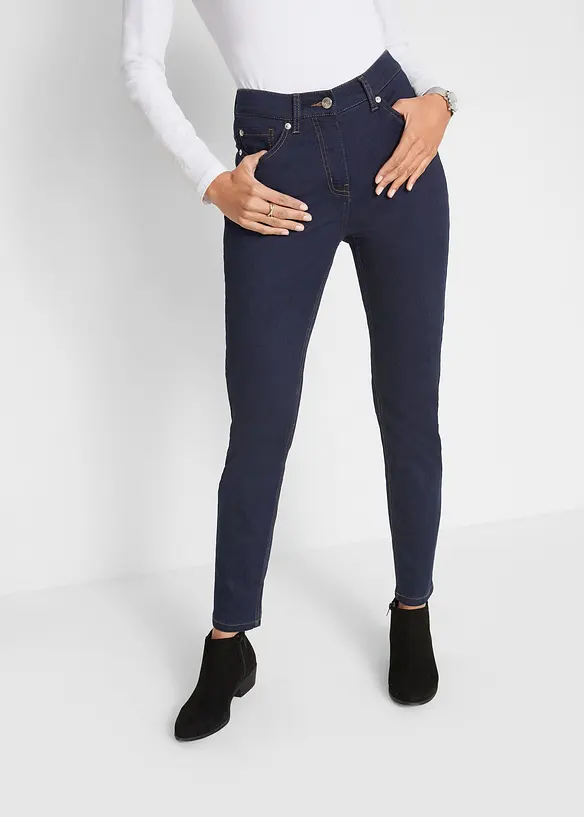 Jeans slim fit con vita alta e comoda, bonprix