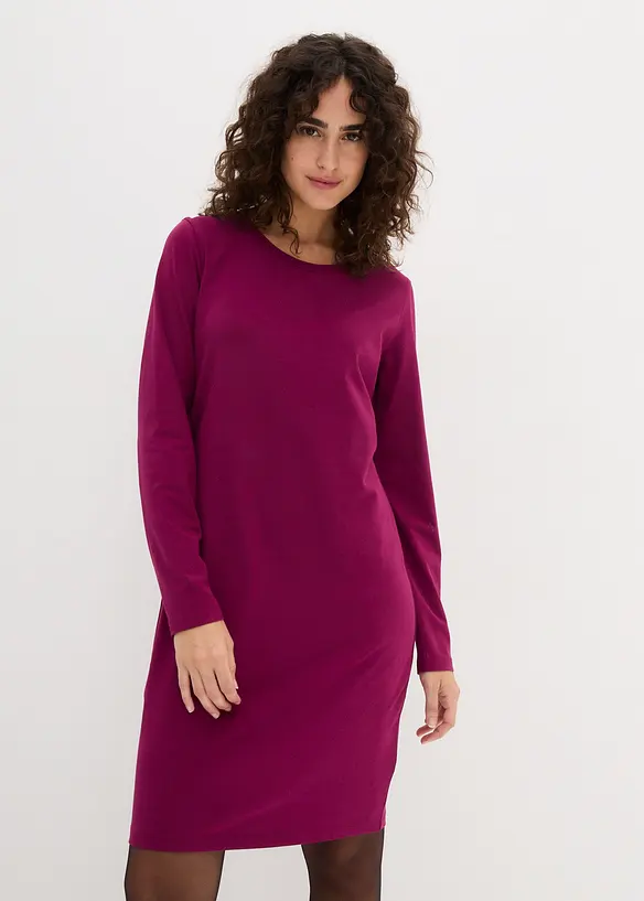 Abito in jersey aderente (pacco da 2), bonprix